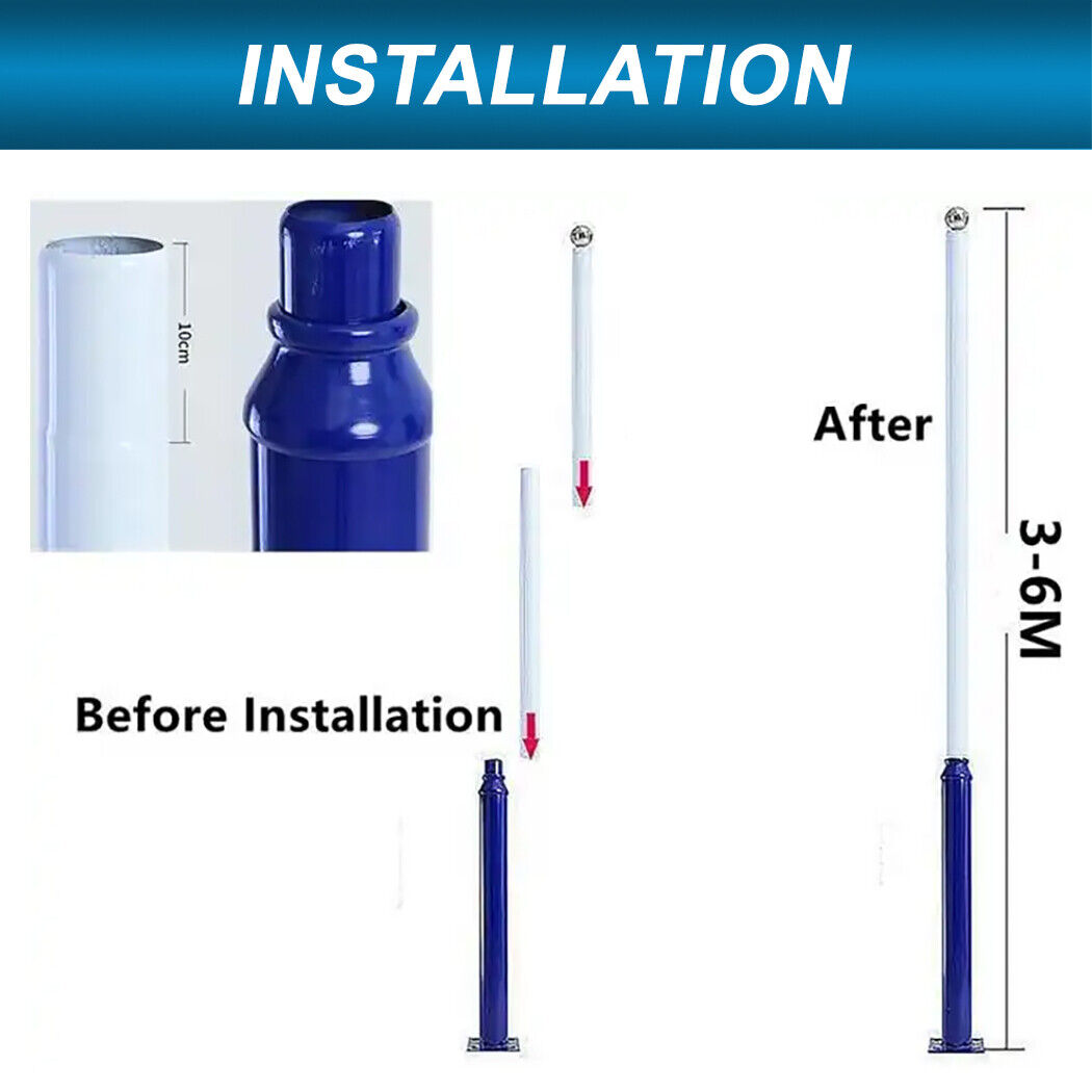 Galvanized Steel Solar Light Pole – Split Assembly Design 3m 4m 5m