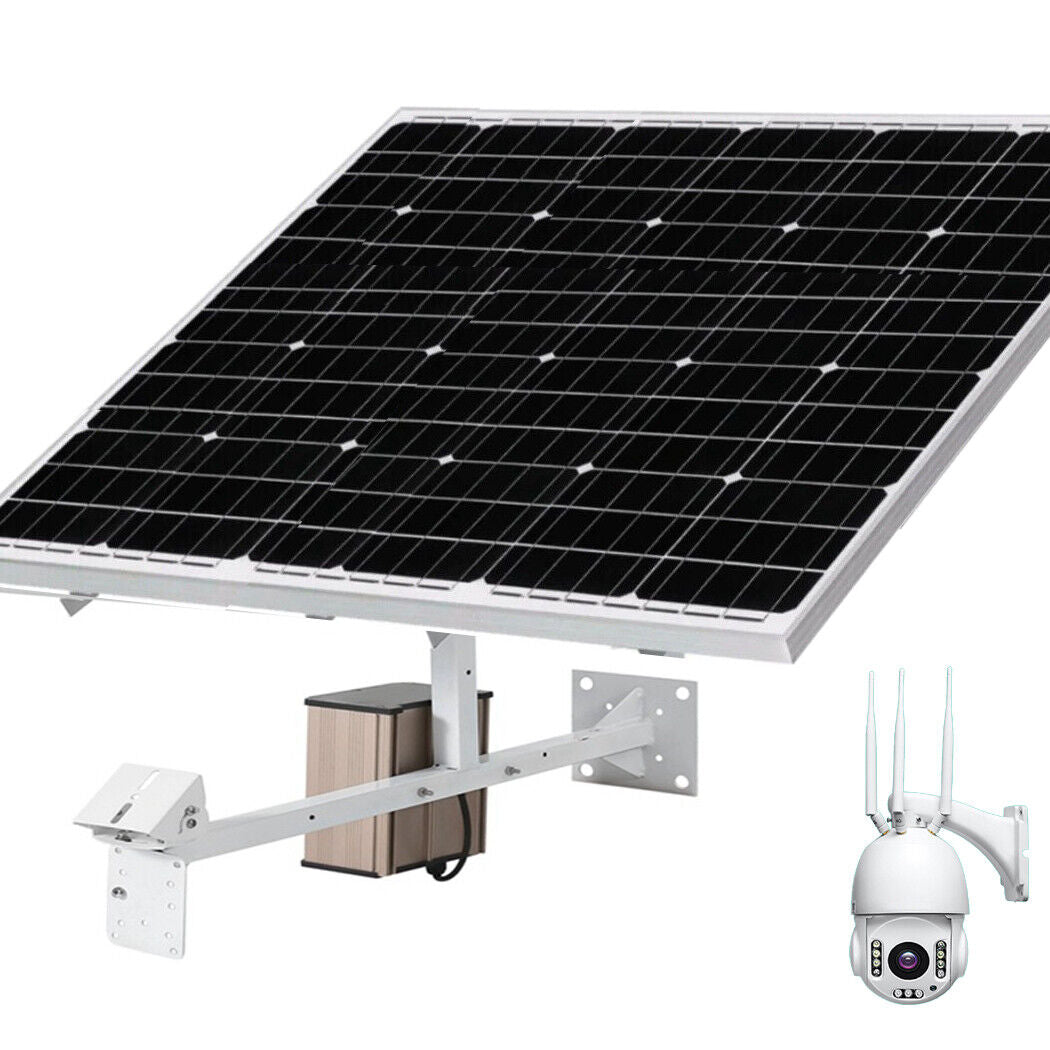 Solar Panel with Lithium Battery For Security Camera 3G 4G Wireless 12V 80W/60W