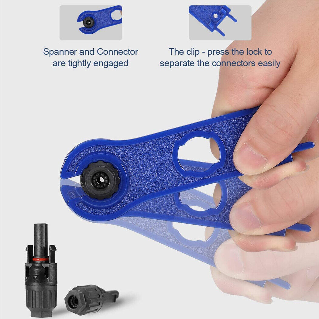 Solar Panel Connector Wire Crimper Solar Plier Dual Spanners Male Female Plug