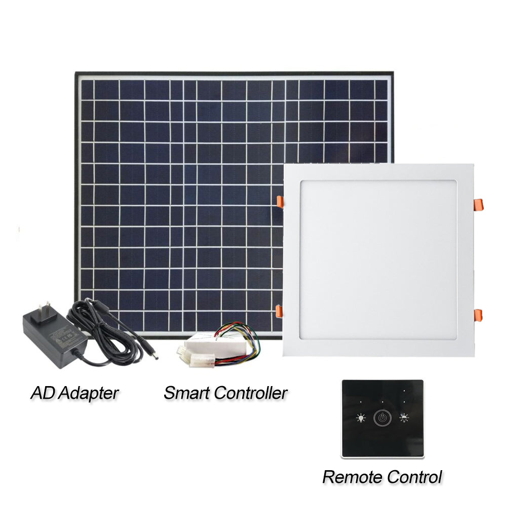 40W Solar Skylight with AC Adapater Flush mount  Ceiling Skylight DIY  Smart Daylighting  Skylight Alternative